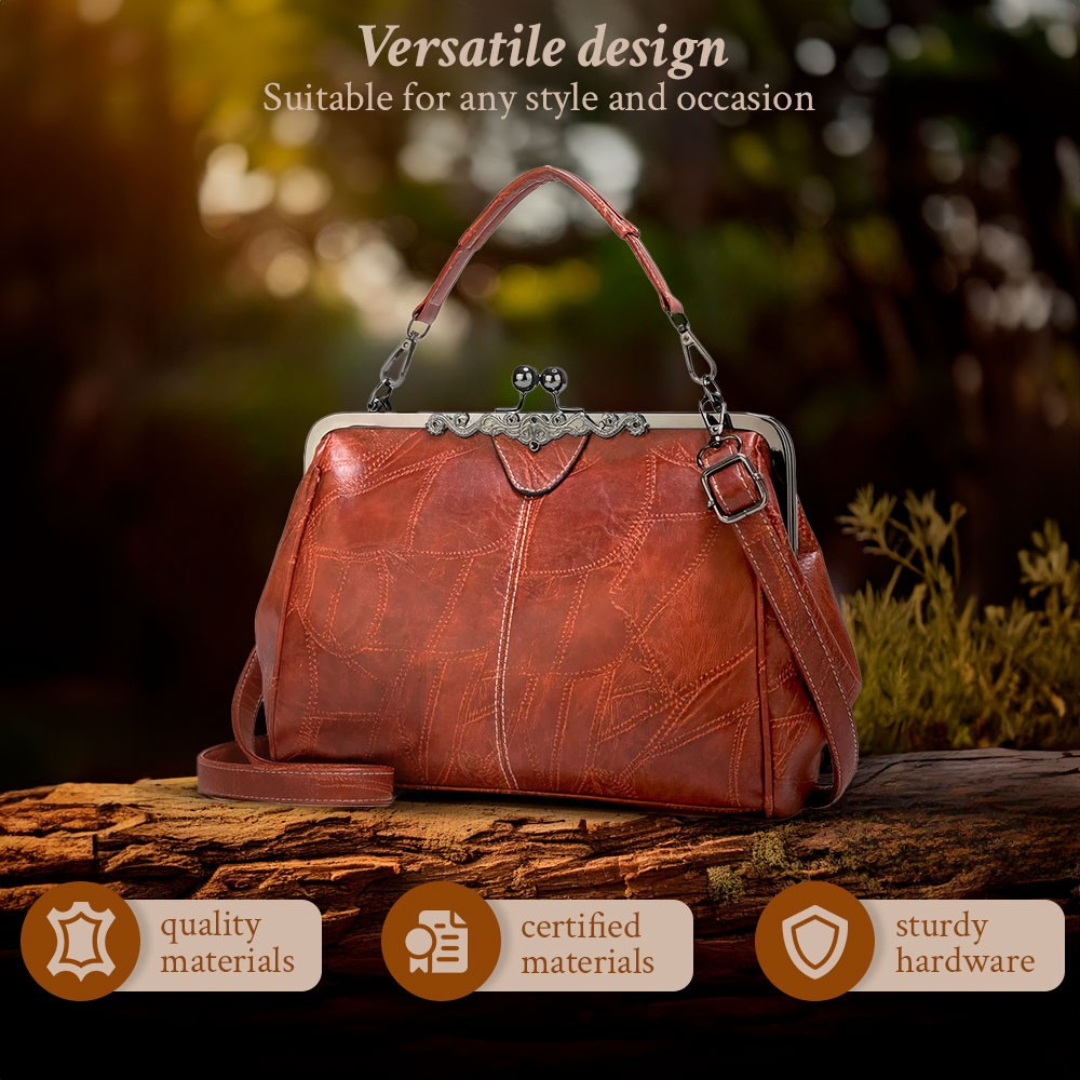 Aina Charm – vintāžas ādas soma ar mūžīgu eleganci un sievišķību