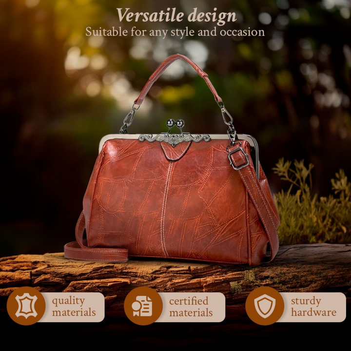 Aina Charm – vintāžas ādas soma ar mūžīgu eleganci un sievišķību