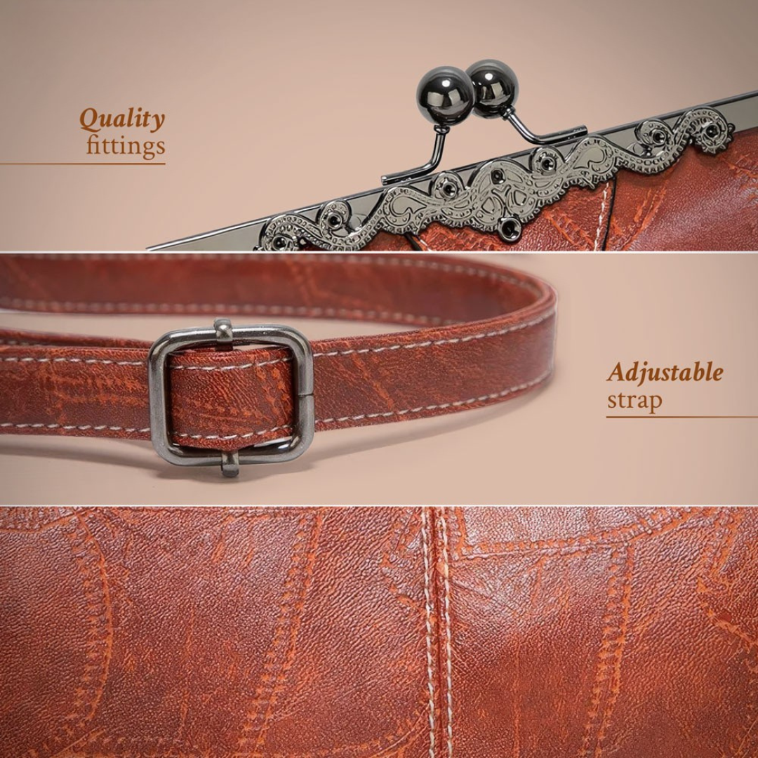 Aina Charm – vintāžas ādas soma ar mūžīgu eleganci un sievišķību