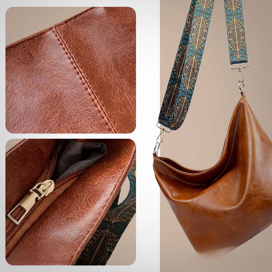 Līga Vintage – ādas plecu soma ar klasisku šarmu un mūžīgu eleganci