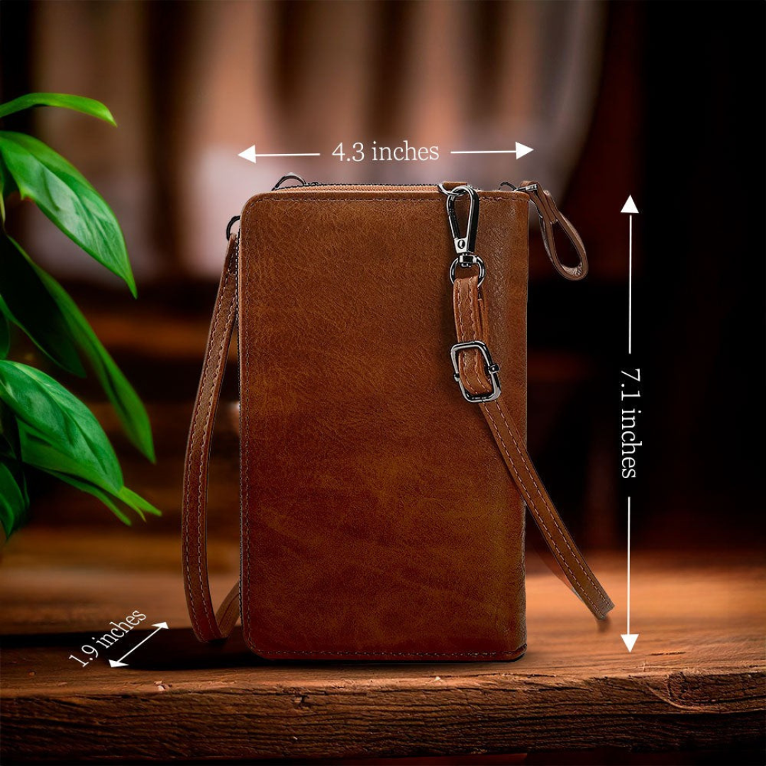 Lāsma Compact – eleganta ādas soma ar dabisku šarmu un mūžīgu skaistumu