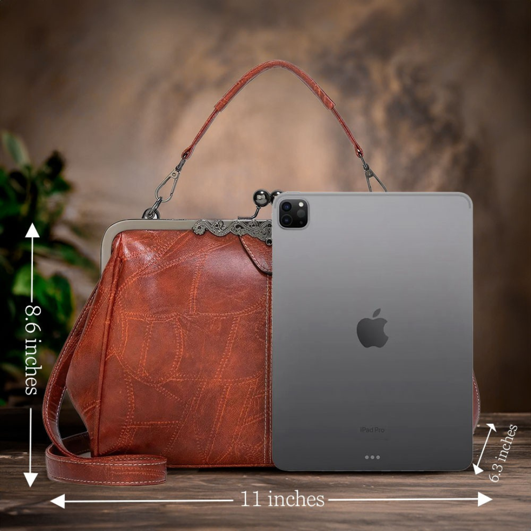 Aina Charm – vintāžas ādas soma ar mūžīgu eleganci un sievišķību