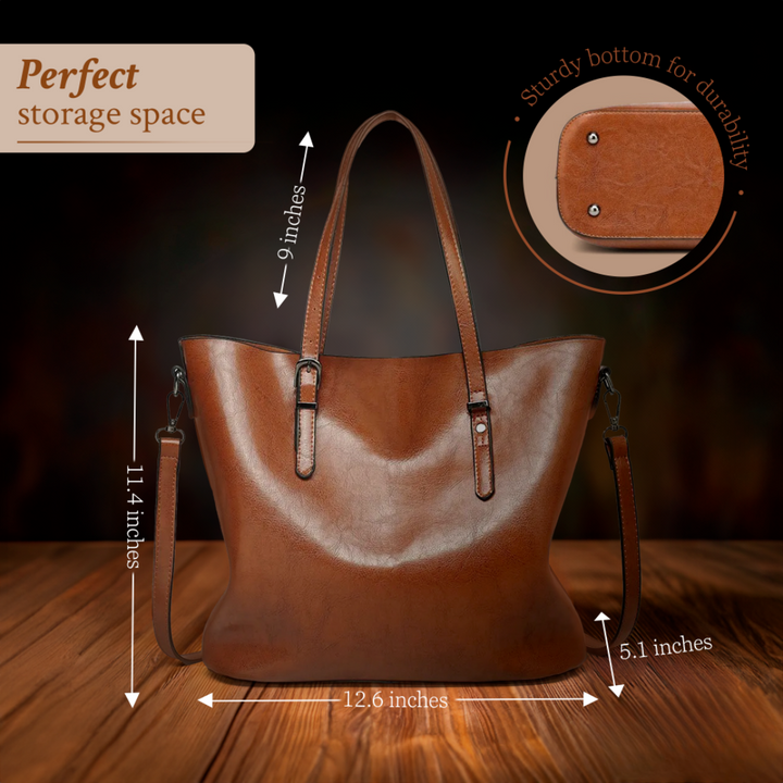Viktorija Charm – ādas plecu soma ar vintāžas šarmu un mūžīgu eleganci