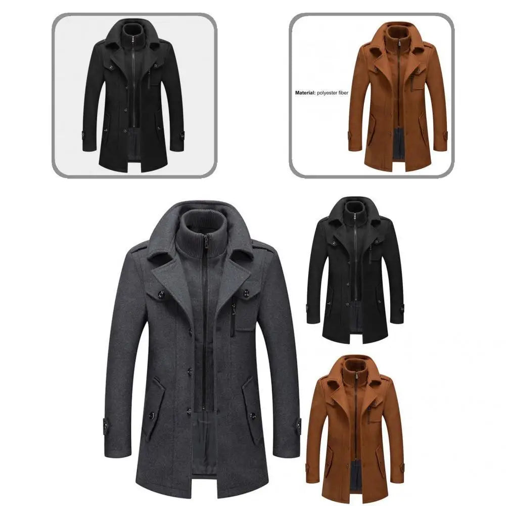 Rihards Classic Double Collar – eleganta vīriešu jaka ar dubultu apkakli 