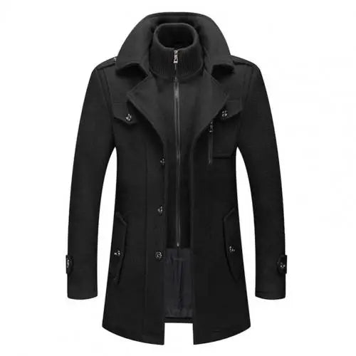Rihards Classic Double Collar – eleganta vīriešu jaka ar dubultu apkakli 