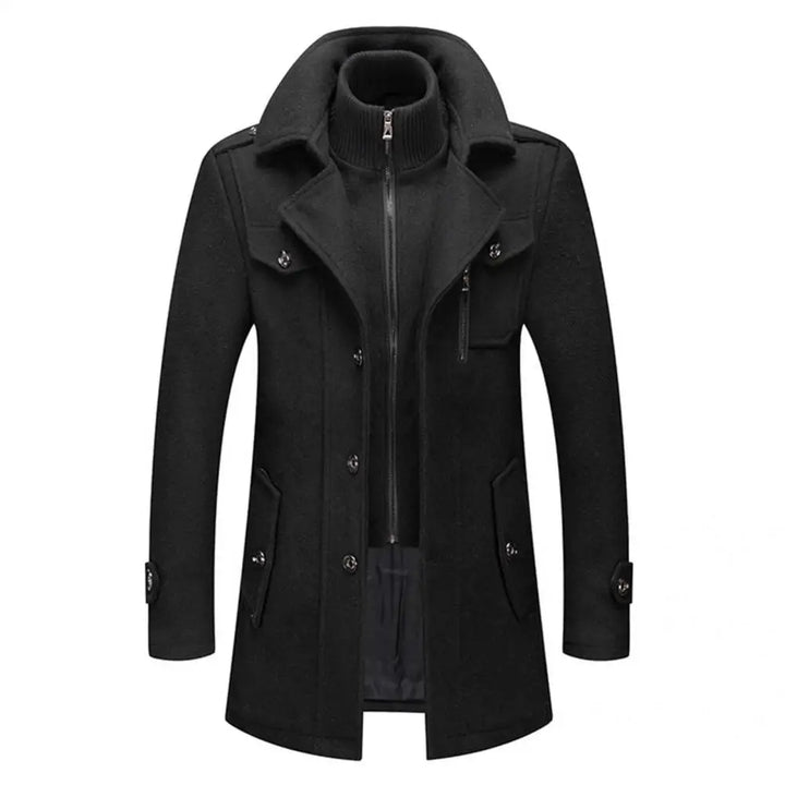 Rihards Classic Double Collar – eleganta vīriešu jaka ar dubultu apkakli 