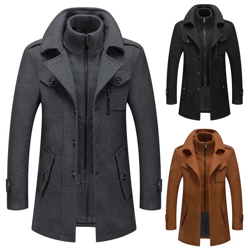 Rihards Classic Double Collar – eleganta vīriešu jaka ar dubultu apkakli 