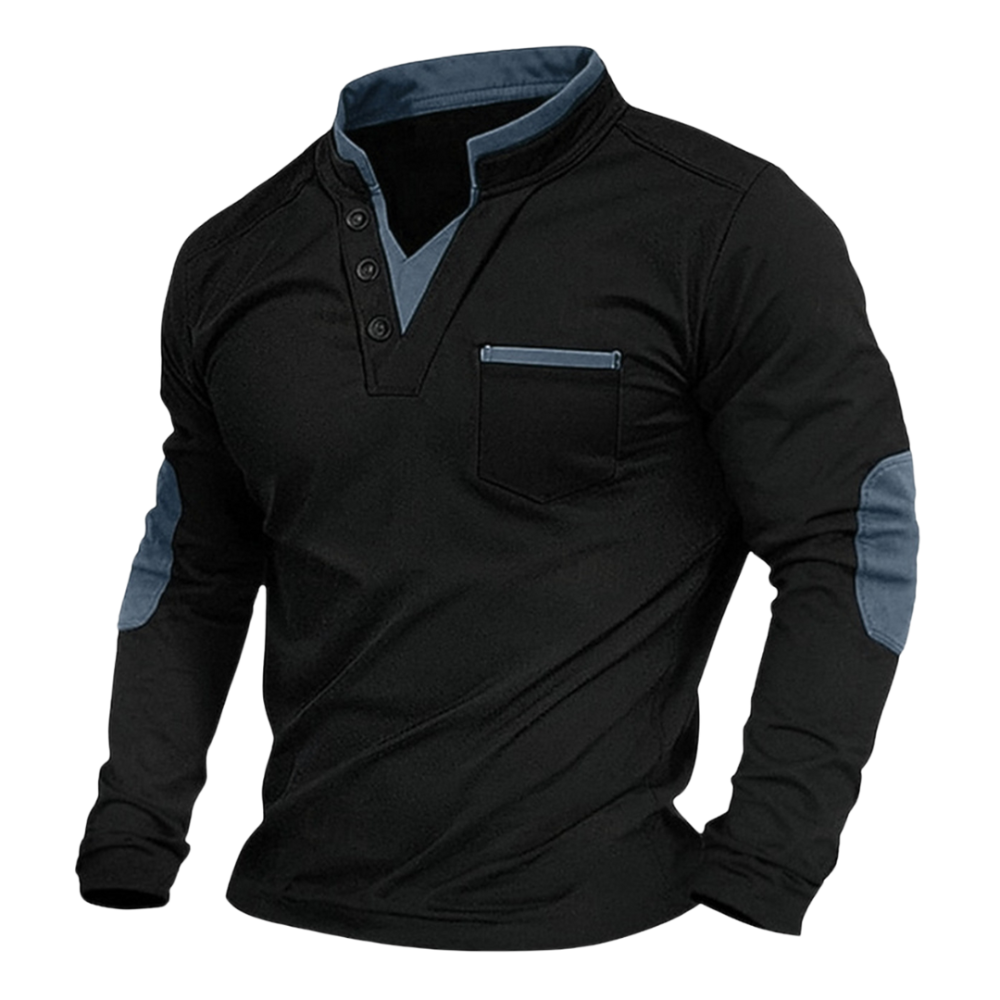 Raivo V-Neck Sweatshirt – vīriešu mīksts džemperis ar V veida izgriezumu