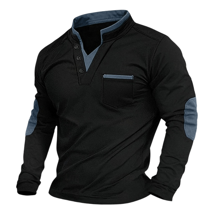 Raivo V-Neck Sweatshirt – vīriešu mīksts džemperis ar V veida izgriezumu