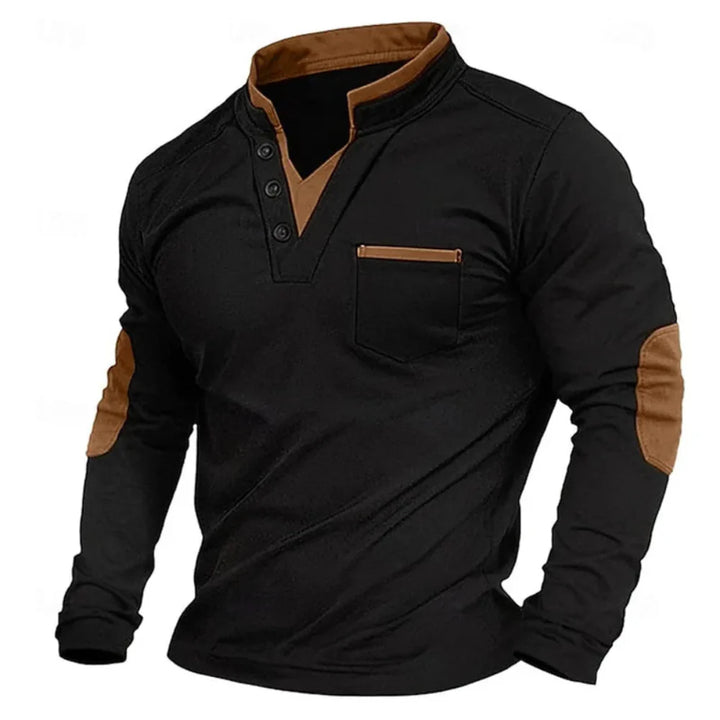 Raivo V-Neck Sweatshirt – vīriešu mīksts džemperis ar V veida izgriezumu