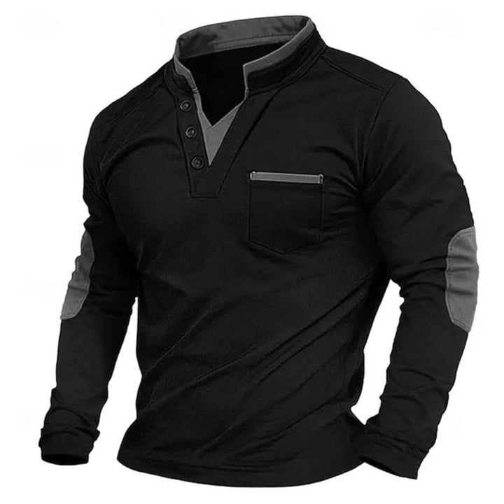 Raivo V-Neck Sweatshirt – vīriešu mīksts džemperis ar V veida izgriezumu