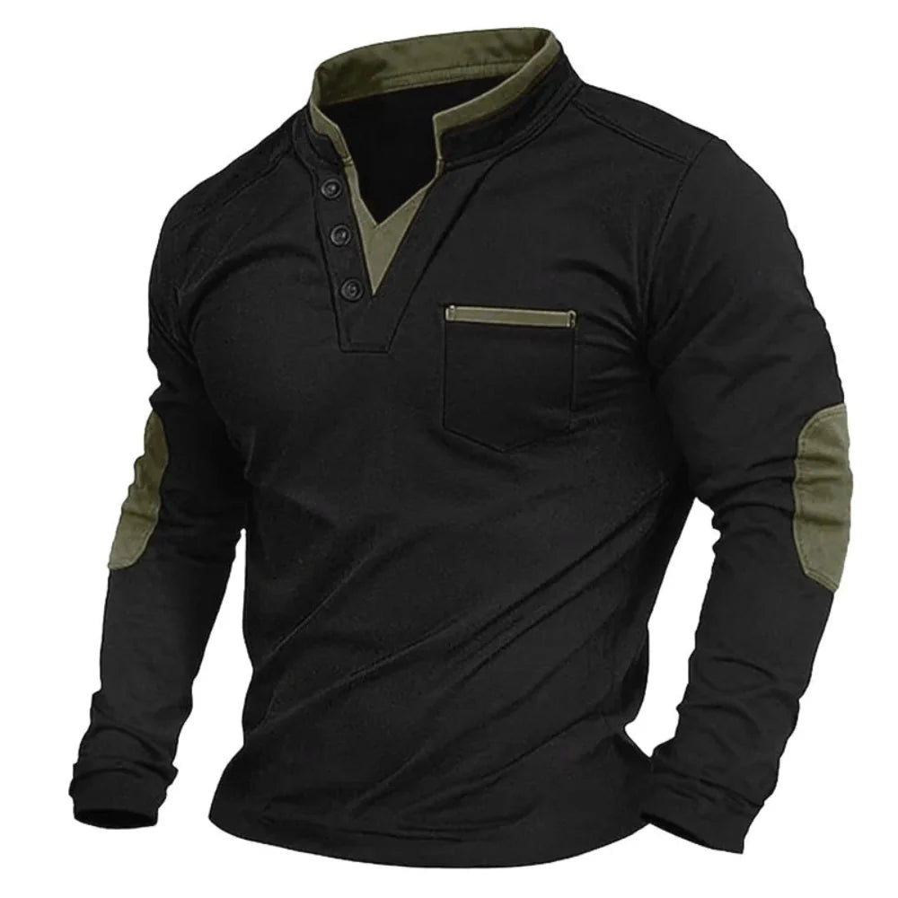 Raivo V-Neck Sweatshirt – vīriešu mīksts džemperis ar V veida izgriezumu